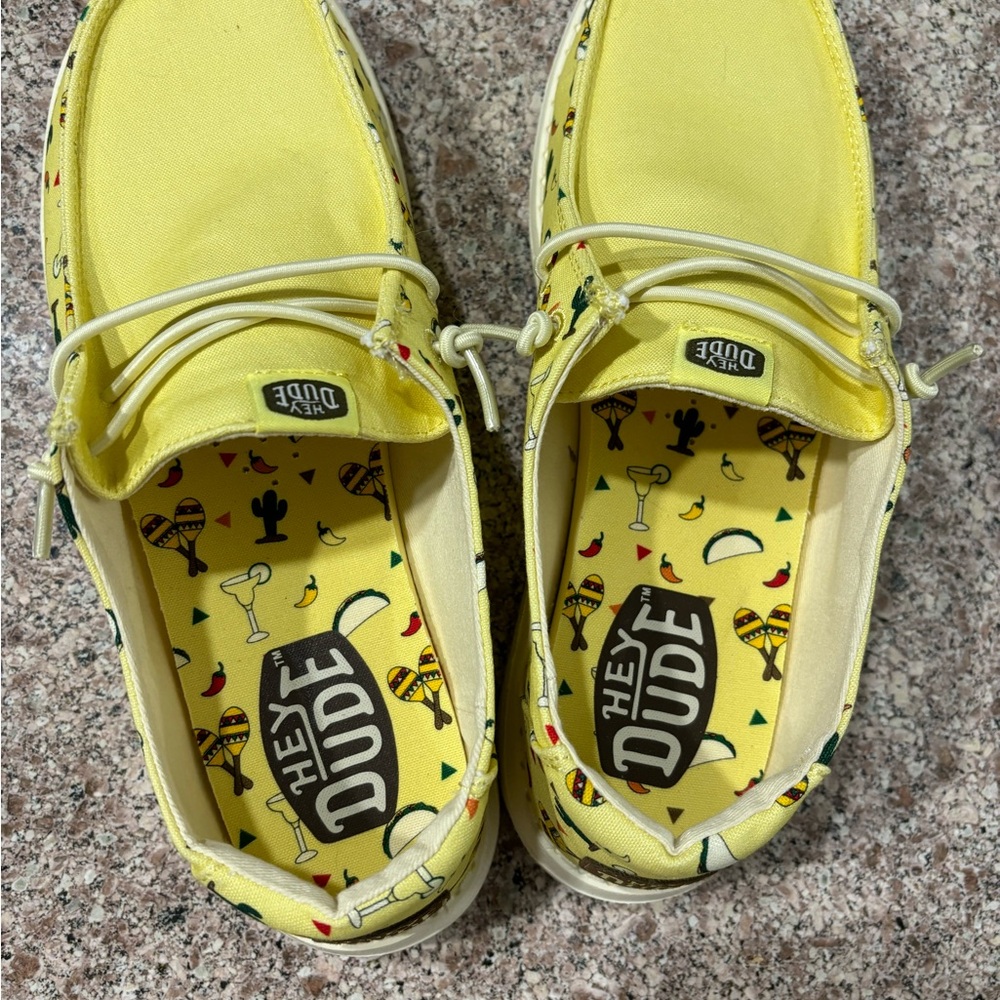 Hey Dude Yellow Casual Shoes
